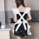 thumbnail image 5 of Delantal de cocina para Cosplay, delantal para ayudante en limpieza blanco Retro, delantal de princesa, uniforme de trabajo de estilo clásico británico, 5 of 5