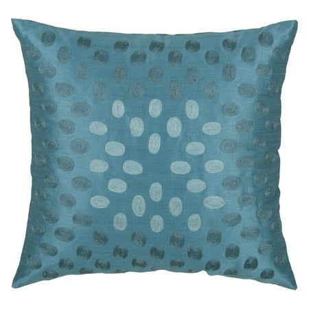 Rizzy Home dots embroidered18" x 18"Polyesterdecorative filled pillow