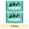 (2 pack) Hershey's Kisses Mint Truffle Flavored Christmas Candy, Bag 9 oz