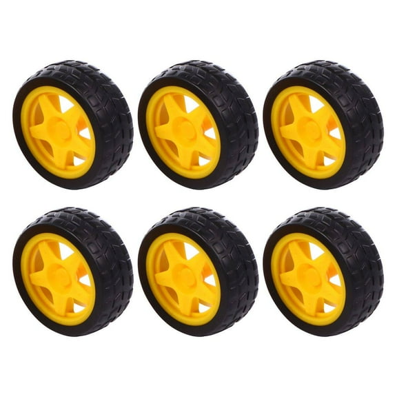 4pcs Toy Car Wheels and Axles for Models, Line Following Projects, and Versatile RC Car Accessories