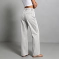 thumbnail image 7 of Women's Jeans High Rise Straight Leg Denim Pants with Pockets Casual Loose Trousers for Work and Daily Wear, 7 of 7