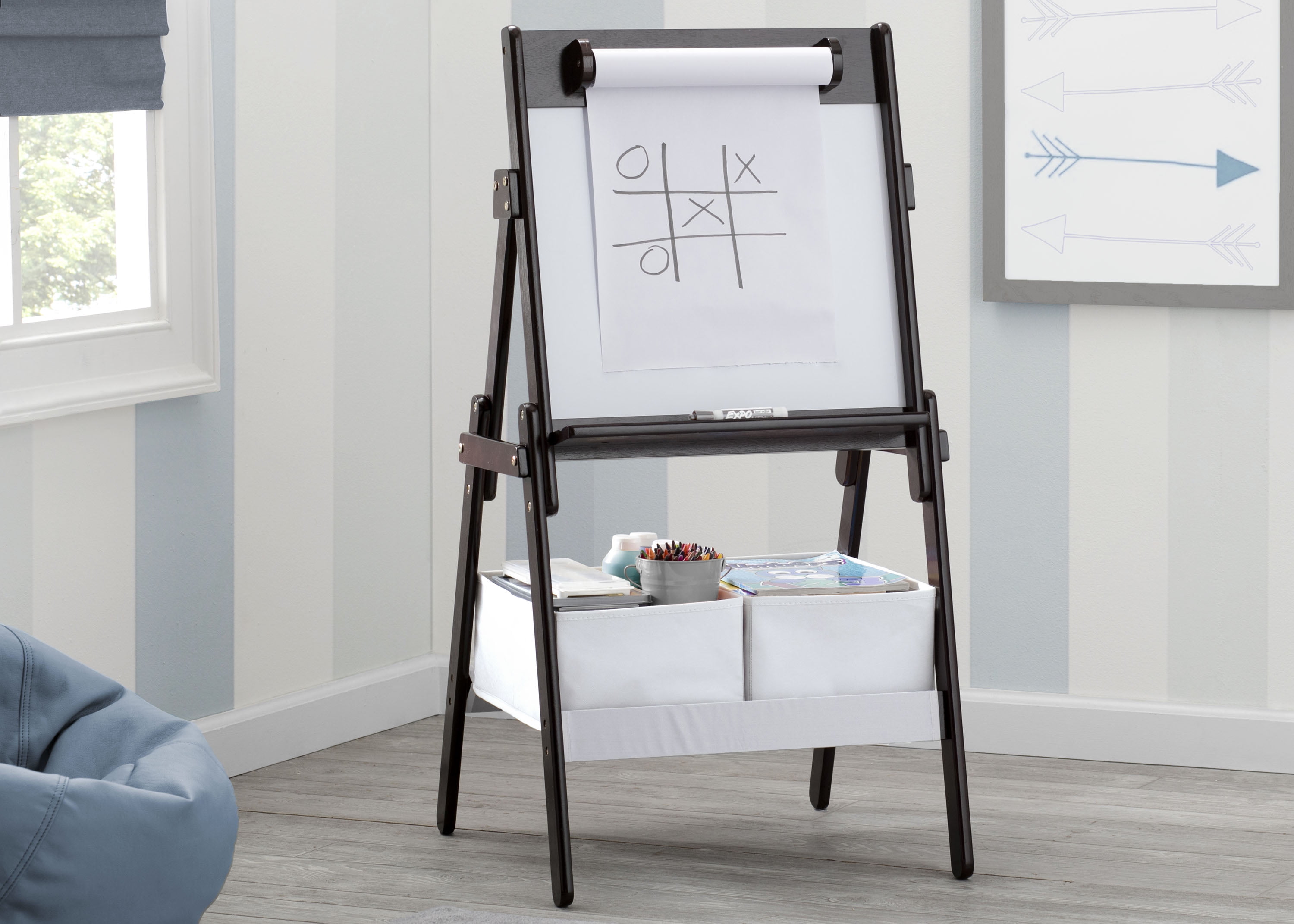 Delta Children Classic Kids Whiteboard Dry Erase Easel With