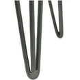 thumbnail image 5 of DecMode 16" x 19" Brown Wood Accent Table with Black Metal Hairpin Legs, 1-Piece, 5 of 14
