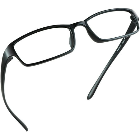 LifeArt Blue Light Blocking Reading Glasses (Rectangular Frame, +3.25 Magnification)