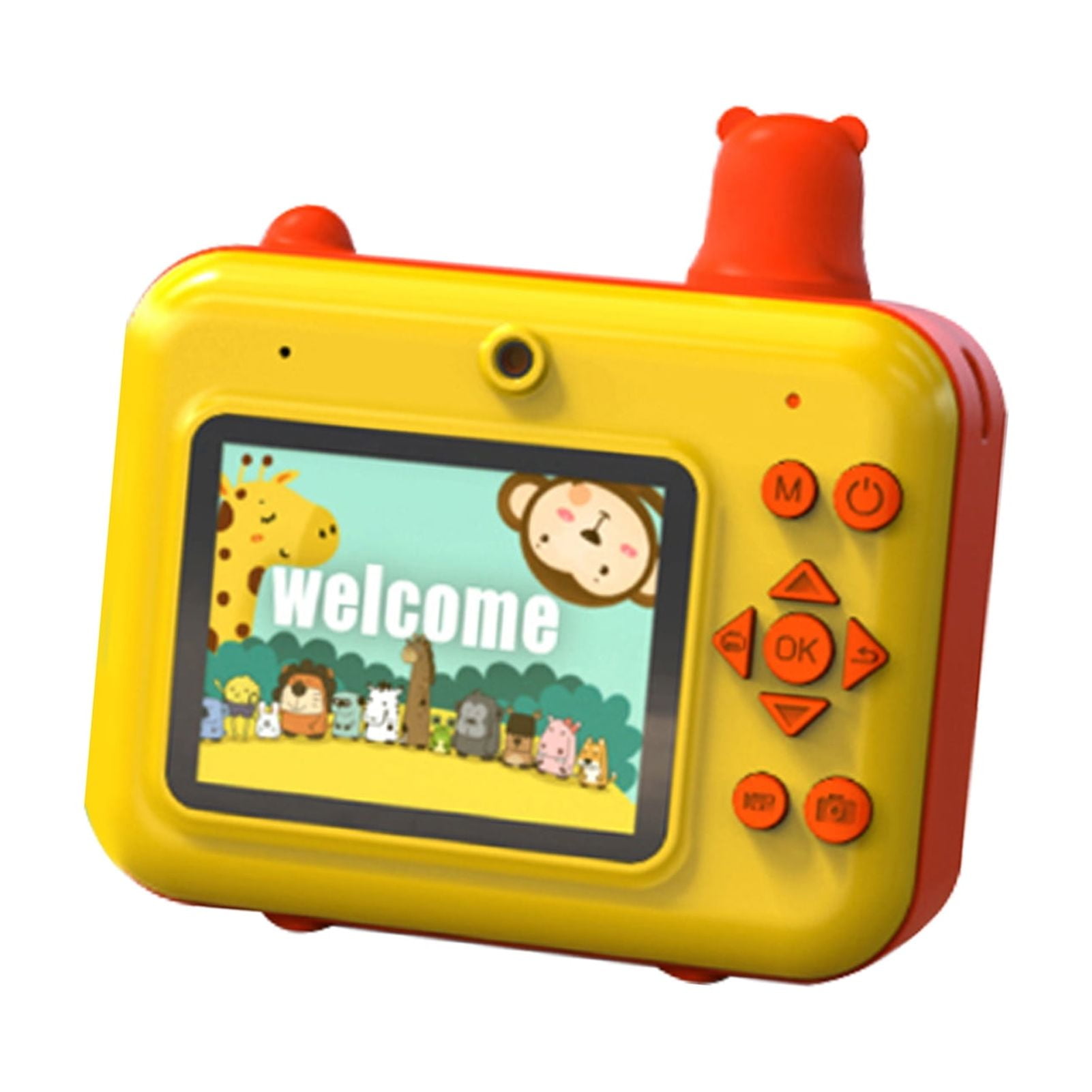 Kids Kids Instant Print Camera Kids Camera 1080P Digital Camera For Kids 2.36 Inch IPS Screen Dual Lens Built-in Battery With Thermal Printing Paper Neck Strap Birthday Festival