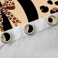 thumbnail image 4 of Castle Fairy Leopard Bow Letter D Black Out Curtains for Girls,Old Fashion Curtains Pack of 2 (42x63 Each), 4 of 6
