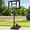 Black/Silver, variant on Best Choice Products Adjustable Regulation-Size Basketball Hoop, Portable Sport System w/ Fillable Base, 2 Wheels - Clear