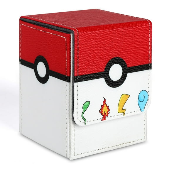 Trading Card Case, MTG Deck Card Storage Box Holder for TCG Game,  PU Leather Organizer Card Holder with Magnet Closure - Fits 100  Cards