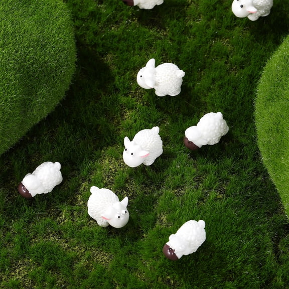 KAKOWELY 30Pcs Tiny Figurines Mini Sheep for Craft Enthusiasts and Displays