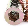 thumbnail image 3 of M Buder Tuercas De Inserción Para Madera Tornillo Acero Al Carbono Galvanizado Cabeza Hexagonal Fijación Muebles Carpintería Conector Roscado Talla M6*25mm Paquete 20 Piezas, 3 of 9