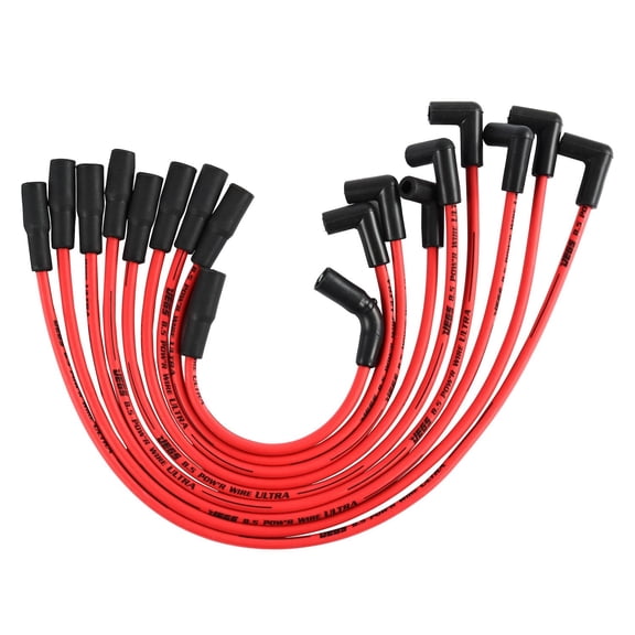 JEGS 8.5mm Red Ultra Pow'r Wires for 1996-2000 GM Small Block Chevy Truck Vortec 5.7L