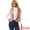 Pink, variant on Women's Faux Suede Female Short Jacket Outwear Vest XS Camel