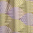 thumbnail image 4 of Designart 'Golden Geometrical Retro Fish Scale' Mid-Century Modern Curtain Panel, 4 of 5