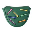 thumbnail image 1 of S SERENABLE Golf Mallet Putter Cover Wear Resistant Easy Cleaning Club Cover Green Semicircle, 1 of 9