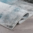 thumbnail image 5 of World Rug Gallery Modern Watercolor Abstract Design Area Rug - BLUE 5'x7', 5 of 9