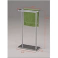 thumbnail image 4 of Pilaster Designs HATR418 Pilaster Designs - Chrome Finish Metal Free Standing Towel Rack Stand, 4 of 4