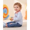 thumbnail image 5 of Toddler Baby Boy Clothes 18 Months Boys Fall Winter Outfits 24 Months Boys Long Sleeve Lapel Top Jeans Pants 2PCS Clothing Set Light Blue, 5 of 8