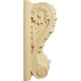 thumbnail image 3 of Ekena Millwork 4 1/4"W x 2 1/2"D x 5 1/2"H Medium Acanthus Block w/ Backplate Wood Corbel, Alder, 3 of 4