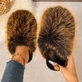 thumbnail image 2 of Achuyrbd Womens Fluffy House Slippers Plush Closed Toe Slip On Cozy Warm Indoor, 2 of 9