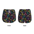 thumbnail image 5 of Lsque Colorful Palms Printed Women's Running Shorts with Liner Pockets,Elastic Quick Dry Workout Athletic Gym Yoga Shorts,Womens High Waist Shorts-X-Large, 5 of 9