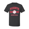 thumbnail image 2 of Wild Bobby City of Washington Basketball Fantasy Fan Sports Men's T-Shirt, Charcoal, XX-Large, 2 of 5