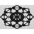 thumbnail image 1 of Ahgly Company Machine Washable Indoor Rectangle Transitional Dark Gray Black Area Rugs, 2' x 3', 1 of 7