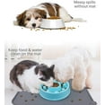 thumbnail image 5 of Silicone Dog Cat Bowl Mat Waterproof Non Slip Portable Dog Cat Pet Feeding Mat with Edges, 5 of 5