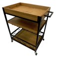 thumbnail image 4 of Benzara Wood and Metal Bar Cart, 4 of 8