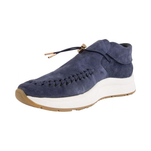 WORLD OF NICHE Men's Arrowhead Suede Sneakers, Navy, 8.5
