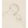 thumbnail image 2 of Venny Soldan-Brofeldt 12x14 Black Ornate Wood Framed Double Matted Museum Art Print Titled: Antti as an Infant (1901), 2 of 5