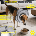 thumbnail image 6 of Waxgamo Dog Cone for medium Dogs, Comfortable Inflatable Soft Alternative After Surgery, Elizabethan Donut Collar for Recovery, Different Sizes for Cats, Medium and Small Dogs (L) ﻿ ﻿, 6 of 7