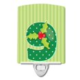 thumbnail image 1 of "Treasures Christmas Ceramic Night Light, Mes 9, Acebo, Verde, 6"" x 4""" Caroline's Treasures BB8695CNL, 1 of 1