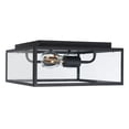 thumbnail image 2 of SAFAVIEH Rinnah 12 in. Modern 2-Light Black Steel Mount Light with Shade, 2 of 4