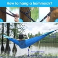 thumbnail image 4 of Hamaca de camping G4Free grande con mosquitera para 2 personas, azul, 4 of 9