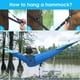 thumbnail image 4 of Hamaca de camping G4Free grande con mosquitera para 2 personas, azul, 4 of 9