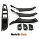 thumbnail image 1 of Cubierta de manija de puerta interior de coche, color beige y negro, de carbono, para BMW Serie 5 F10 F11 F18 2009-2017, volante a la izquierda, s202412246378, 1 of 5