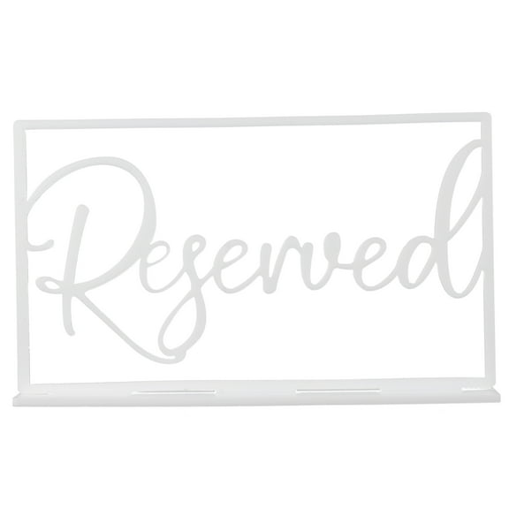 Hytrove 1Set Reserved Sign Acrylic Rectangular for Hotel Seats Reserved Sign in Restaurants