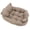 Brown, variant on Didog 3 In 1 Soft Dog Calming Bed with Pillow Pet Puppy Cushion Mat Kennel Sofa Cat Nest