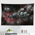 thumbnail image 1 of Galaxy Tapestry, Abandoned Sets of Movie in Tunisia Desert Phantom Menace Galaxy Themed Image, Fabric Wall Hanging Decor for Bedroom Living Room Dorm, 2 Sizes, Brown Blue, by Ambesonne, 1 of 1