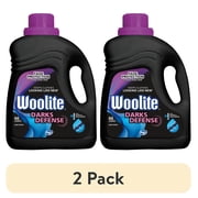 (2 pack) Woolite Darks Defense Liquid Laundry Detergent – Protects Dark Clothes from Fading, 66 Loads, 100oz