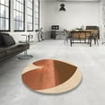 thumbnail image 4 of Ahgly Company Machine Washable Indoor Rectangle Transitional Mahogany Brown Area Rugs, 5' x 7', 4 of 7