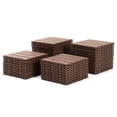 thumbnail image 5 of Plastic Interlocking Deck Tiles,44 Pack Patio Deck Tiles,11.8"x11.8" Square Waterproof Outdoor Floor All Weather Use, Patio Floor Decking Tiles for Porch Poolside Balcony Backyard 90469, 5 of 9