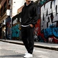 thumbnail image 4 of Mens Athletic Outfit Sets Zeliretfy Men's Hoodies Tracksuit Sweatsuit Sweatshirt and Sweatpant for Men 2 Piece Sets, Pullover Shirts and Pants Sportswear Set, 4 of 7