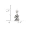 thumbnail image 4 of Sterling Silver Mio Memento Letter S Dangle Initial Charm Pendant, 4 of 4