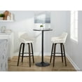 thumbnail image 2 of LumiSource Brown Daniella 30" Fixed-Height Barstool - Set of 2, 2 of 6