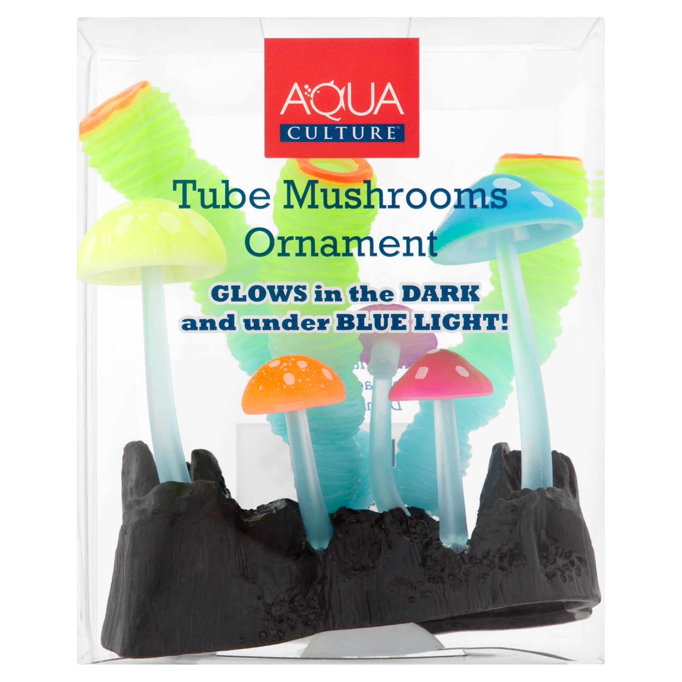 Aqua Culture Glow In The Dark Tube Mushrooms Aquarium Ornament Walmart Com Walmart Com