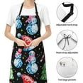 thumbnail image 6 of Pofeuu Disco Mirror Ball Snowman Print Waterproof Apron with Pockets Adjustable Cooking Aprons Kitchen Bib for Baking Household Cleaning, 6 of 8