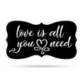 thumbnail image 6 of RealSteel "Love Is All You Need" Metal Wall Art – Inspirational Home Décor (13"/ Textured Silver), 6 of 9