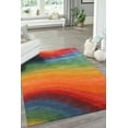 thumbnail image 2 of Rainbow Wave Hand-Tufted Wool Rug, 2 of 7
