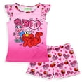 thumbnail image 2 of Sesame Street Girls' BFF Elmo Abby Cadabby Sleep Pajama Sleep Set Shorts, 2 of 7
